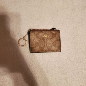 Coach brown ID wallet